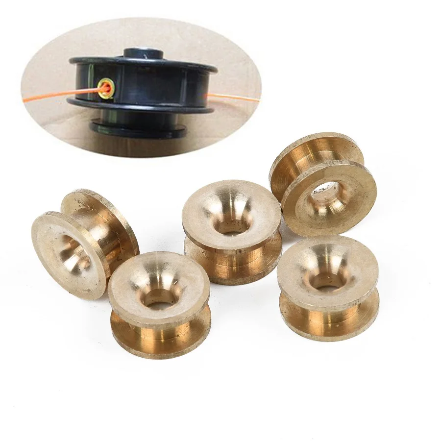 5PCS Brushcutter Eyelets Made of Brass for Grass Trimmer Head Replacement and Routine Maintenance Applications