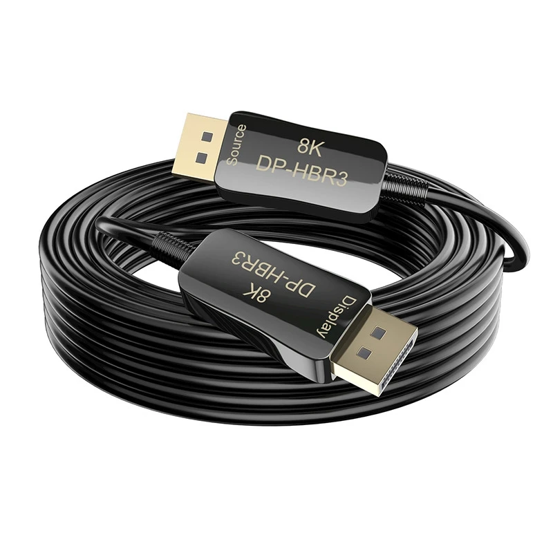 

DisplayPort DP1.4 Fiber Optic Cable 20M/65.6Ft 8K Ultra HD High Speed DP to DP 1.4 1.2 Display Port for PS3/4 Monitor PC