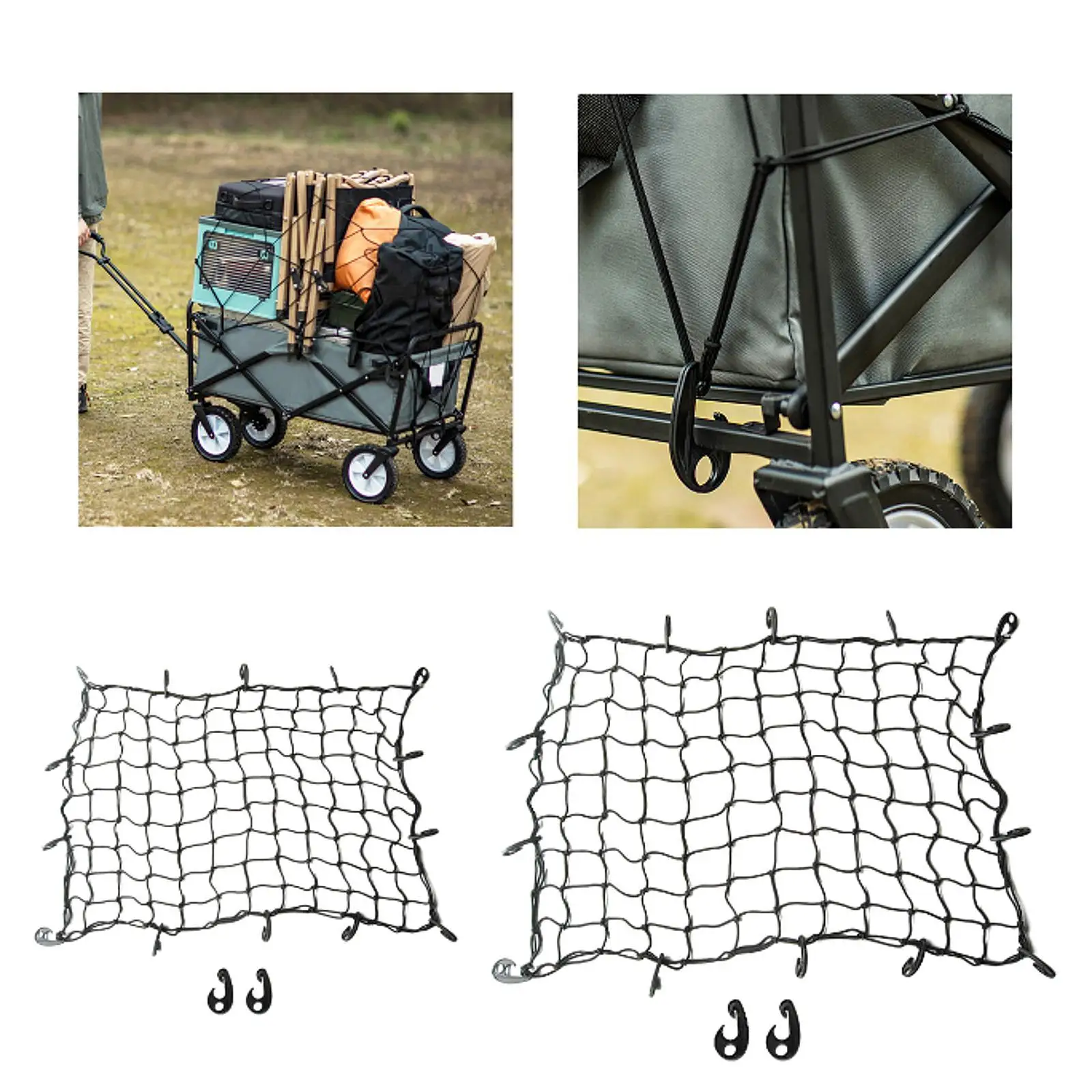 Filet de Chargement Générique, Installation Simple, observateur, Multifonctionnel avec Clips RapDuty pour les Petites et Grandes Charges Extérieures