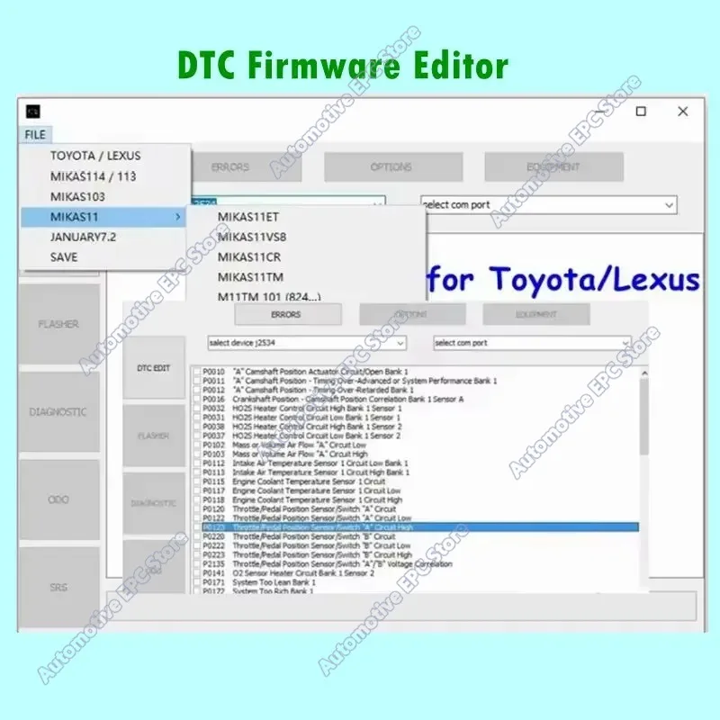 2026 Hot  NEW for Toyota/Lexus DTC Firmware Editor Software Support for 76Fхх Microcontrollers English Version ECU Programming