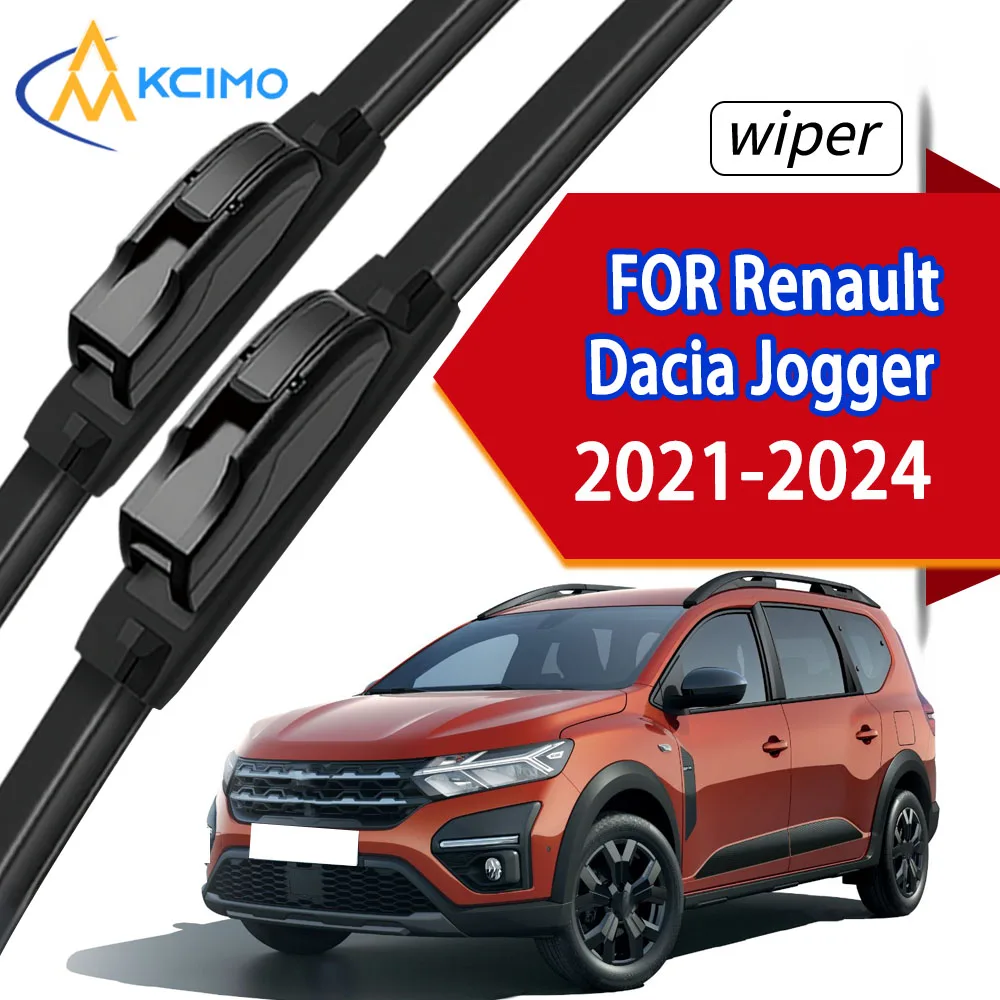 

2Pcs Front Wiper Blades Fit Renault Dacia Jogger 2024 2023 2022 2021 Excellent Quality Long Lasting Rubber Wipers