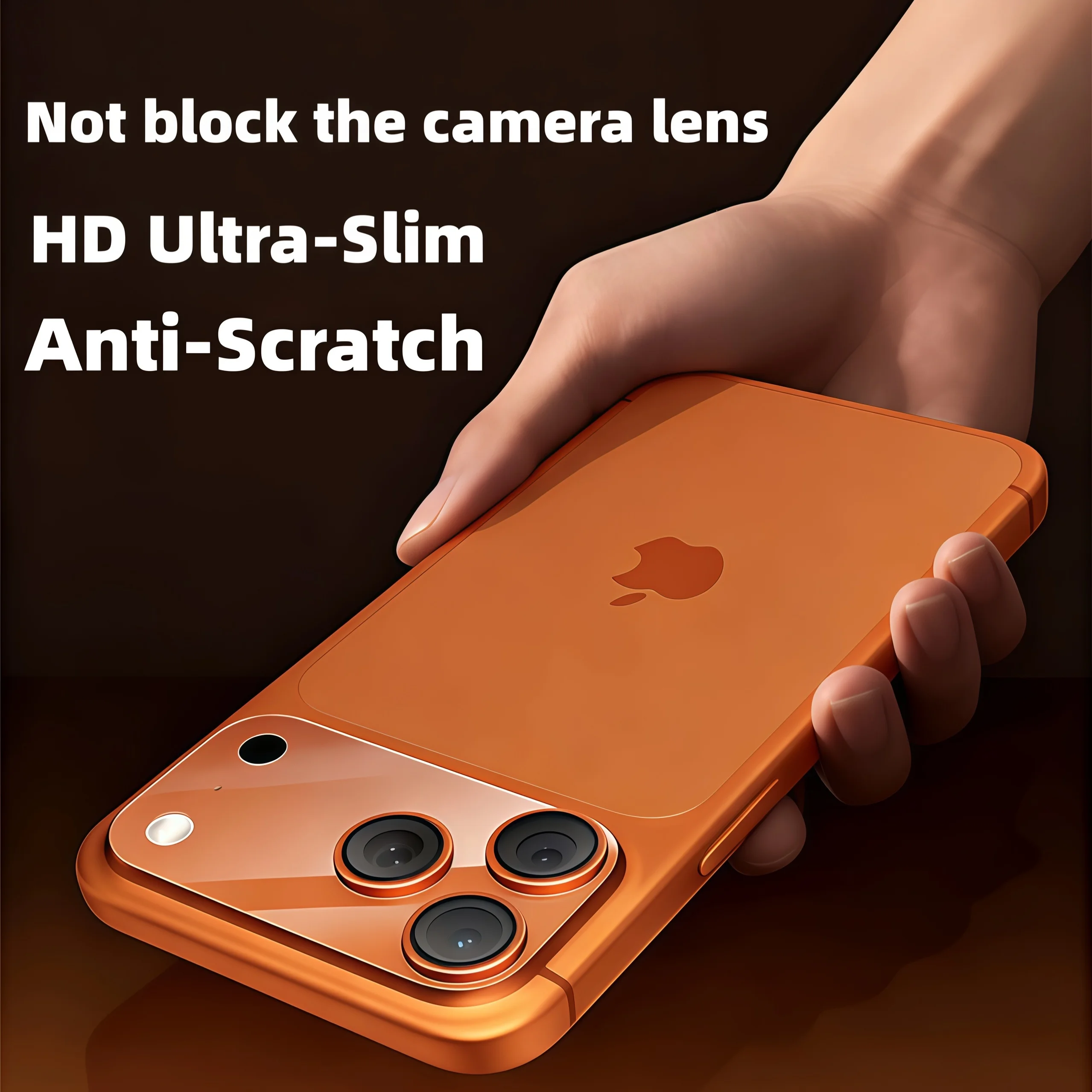 Film de protection de Base d'objectif de caméra en fibre de verre, 2 pièces, pour iphone 17 Pro, couverture d'écran anti-rayures de dureté 9H, protection Invisible