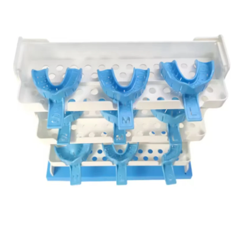 Dental Impression Tray Holder Plastic Teeth Tray Stands Holders Dental tray sorting and storage rack Dentistry Lab Clinic Tools