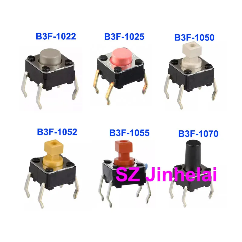 100pcs Authentic Original Omron Tactile Switch B3F-1022 B3F-1025 B3F-1050 B3F-1052 B3F-1055 B3F-1060 B3F-1062 B3F-1070 B3F-1072