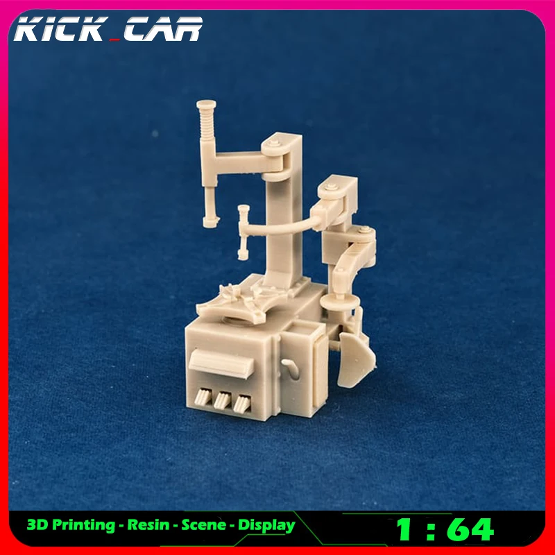 Kickcar 1/64 Workshop เครื่องจักรกลขนาดใหญ่รุ่น Diorama Uncolored เรซิ่นโรงรถฉากซ่อมเครื่องมือตกแต่งจำลองฉาก