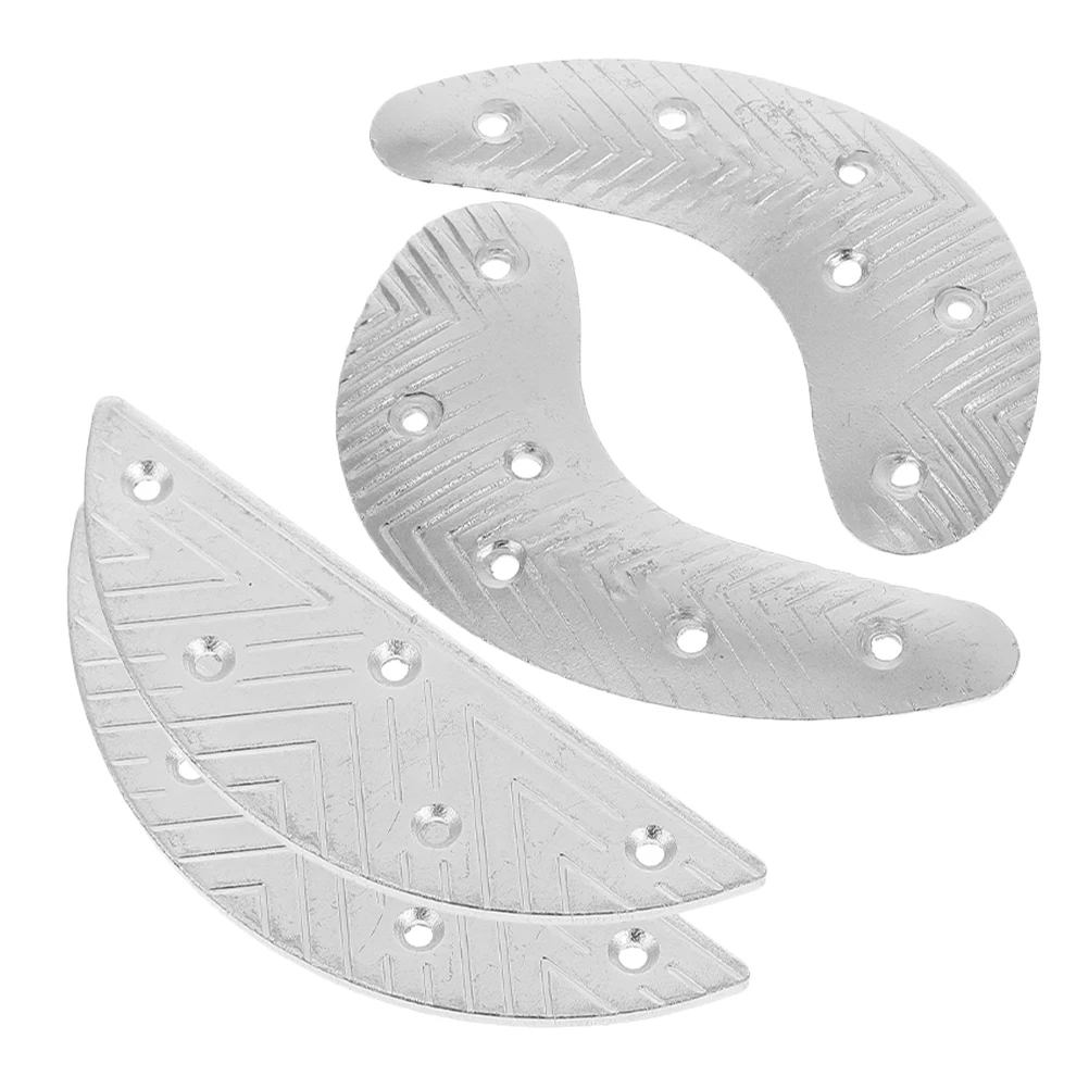 

Iron Heel Pads Metal Sole Repair Plates Anti Wear Protection Support Boot Heel Savers Replacement Half Moon Style