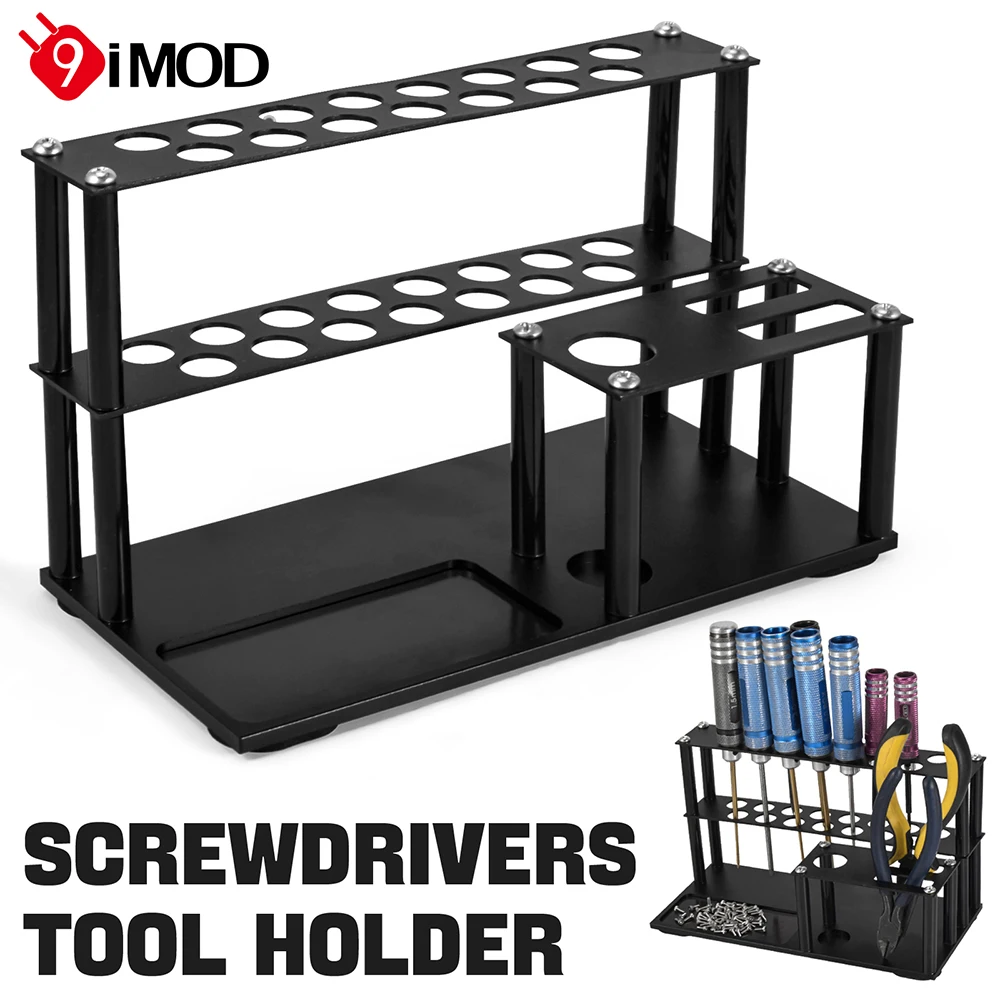 

9IMOD стеллаж для хранения отверток, многофункциональный органайзер, набор инструментов для ремонта радиоуправления, настольная подставка для шестигранной крестовой отвертки