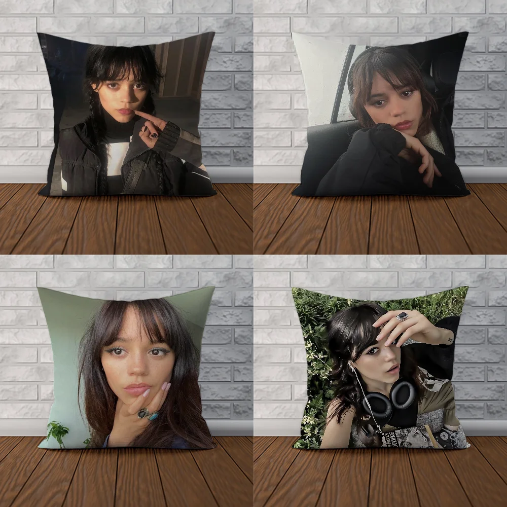 Jenna Ortega Fall Decor Decorative Cushion Covers for Bed Pillows Car Decoration Couple Pillow Pillowcases 50x50 Sofa Cushions