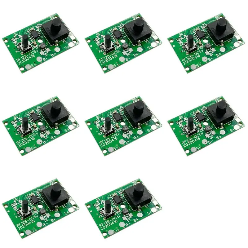 JABS-8X 1.2V Solar Lamp String Control Board Circuit Board With Switch Solar Street Light Control Panel Controller Module