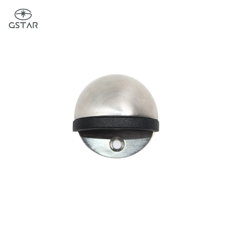 Stainless Steel Rubber Magnetic Door Stopper Non Punching Sticker Hidden Door Holders Floor Mounted Nail-free Door Stops - view 4
