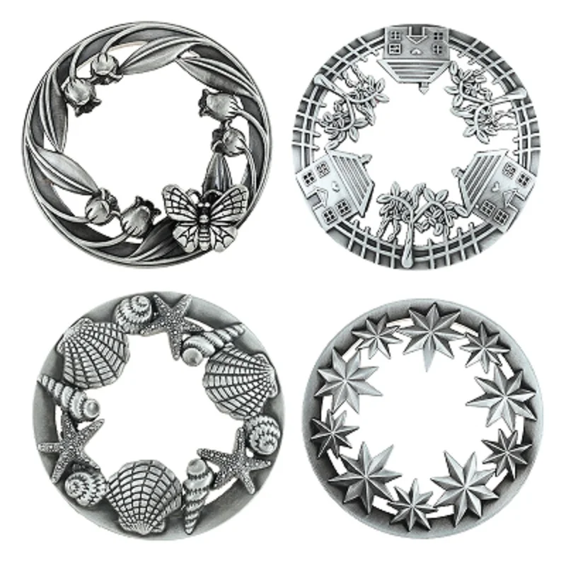 1 cubierta de vela de aleación de Zinc, tapas de tarro de vela perfumada, mangas de sombras, decoración del hogar, accesorios de vela, regalos para mujeres, plata