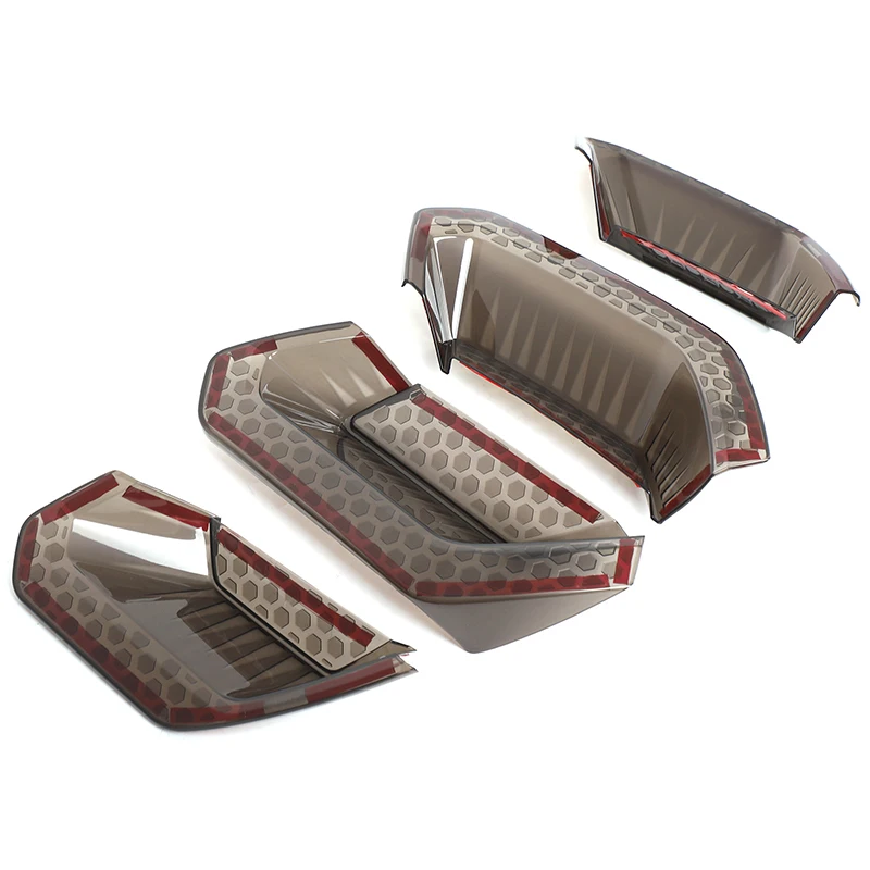 For Chevy Corvette C7 2014-2019 ABS Blackened Car Rear Tail Light Rear Fog Lamps Blackout Cover Trim Sticker Car Accessories
