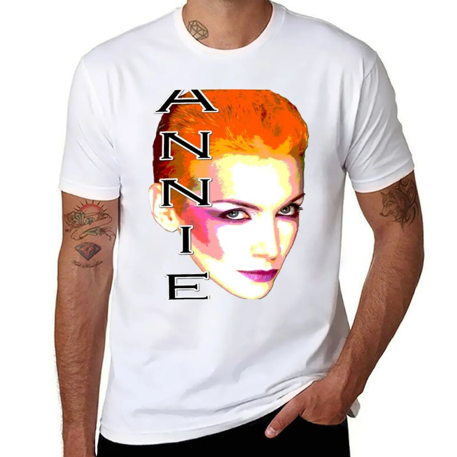 

Annie Lennox T-Shirt cotton tshirt 100% cotton t shirts high quality T-Shirt