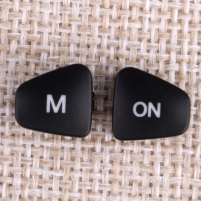 1 Pair Car Steering Wheel Left Right Audio Volume M ON Buttons Fit for Ford Escort Fiesta MK7 MK8 ST Ecosport 2013 Black