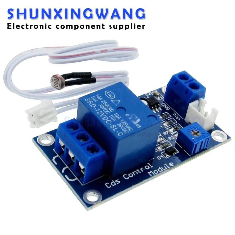 XH-M131 DC 12V Light Control Switch Photoresistor Relay Module Detection Sensor 10A brightness Automatic Control Module