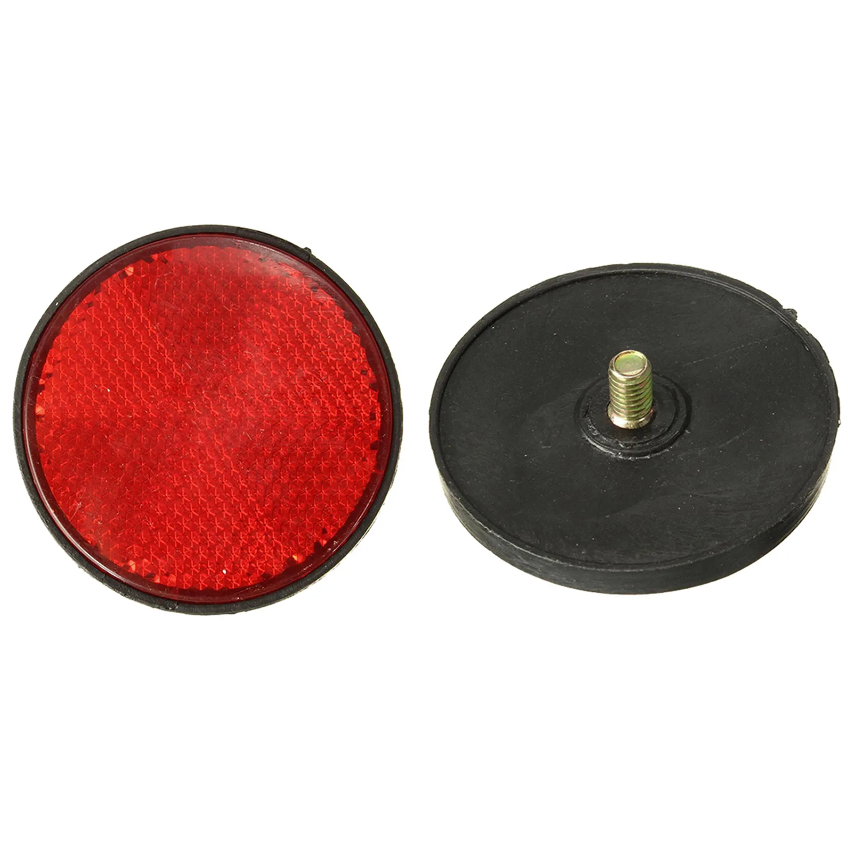 

40Pcs Round Red Reflector Universal For Motorcycle ATV 5.6 X 0.8Cm