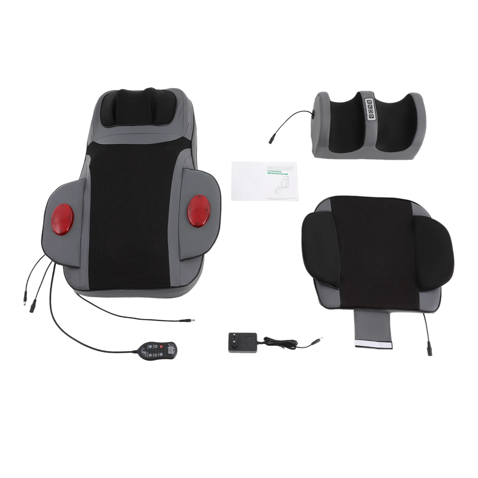 24W Multifunktions-Rückenmassagekissen mit Fußmassagegerät, Fußstützenmassage mit Wärmefunktion, Vibration für Sofas, Autos – Detail 8