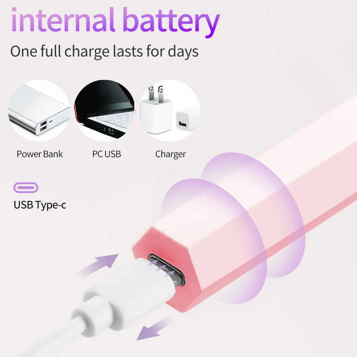 المحمولة مسمار مجفف مصباح الأشعة فوق البنفسجية LED مسمار ضوء لعلاج جميع هلام البولندية USB قابلة للشحن سريعة الجافة آلة توقيت مسمار أدوات الرسم #4