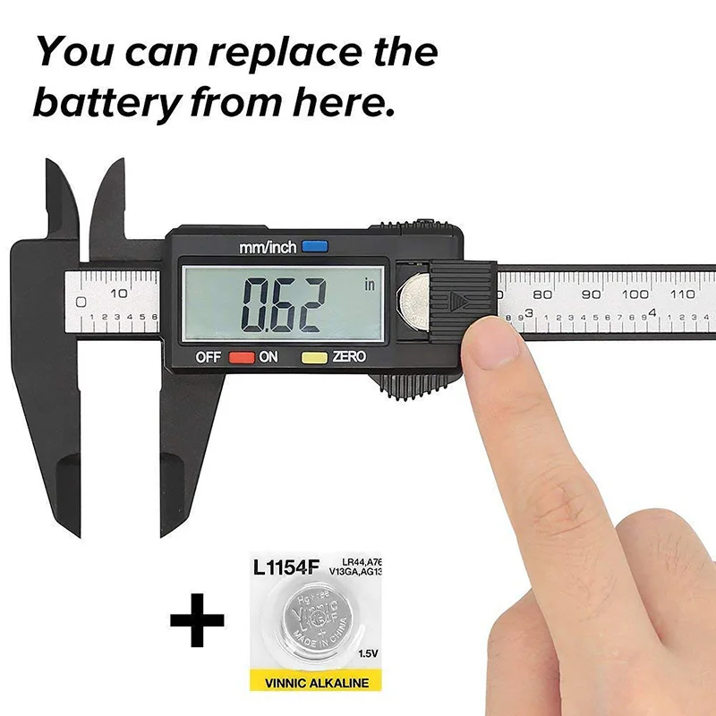 Digital Caliper 150MM Measuring Tool Plastic Electronic Vernier Caliper with Large LCD Screen Auto Of Hand Tools