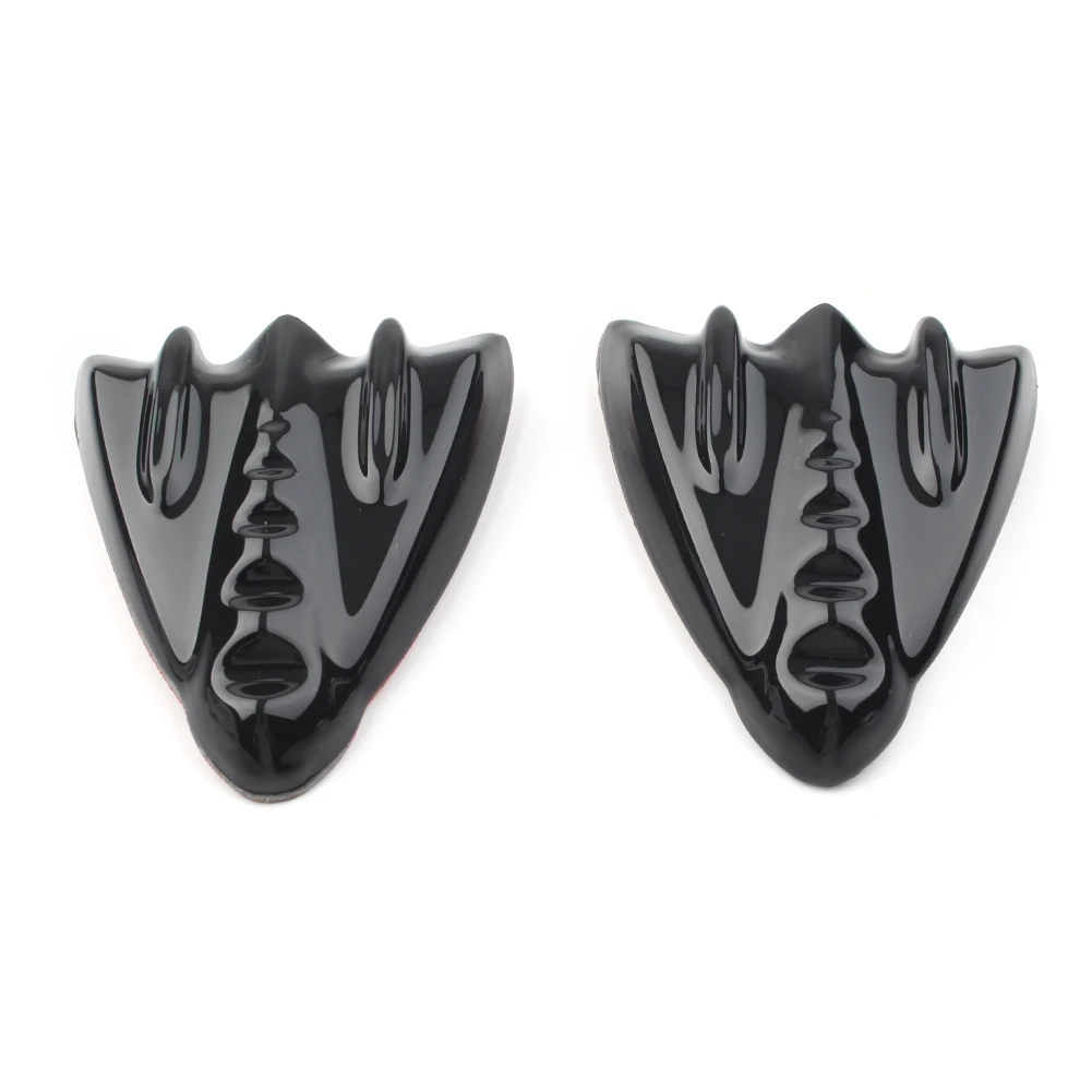 1Pair Motorbike Inner Fairing Mirror Block Off Cover Plates for Harley Street Glide EFI FLHX 2006-2013 Black