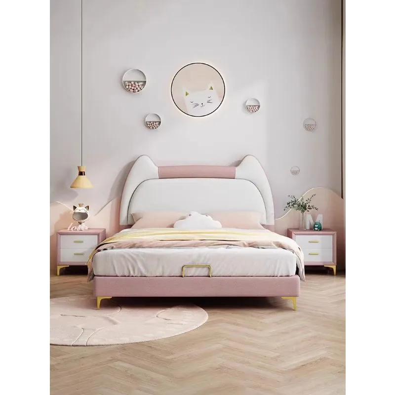 kids with Storage Drawer Sturdy Children's Bed for The room  Frame  Headboard and Nightstands Kids  Baby Furniture