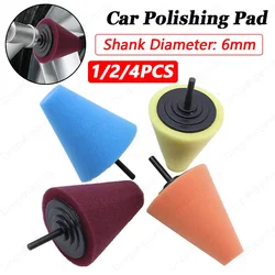 Car Polishing Pad Buffing Foam Sponge Pad Cone Polisher Buffer Pad Automotive Waxing Kit for Car Wheel Hub Polishing Sponge Pad