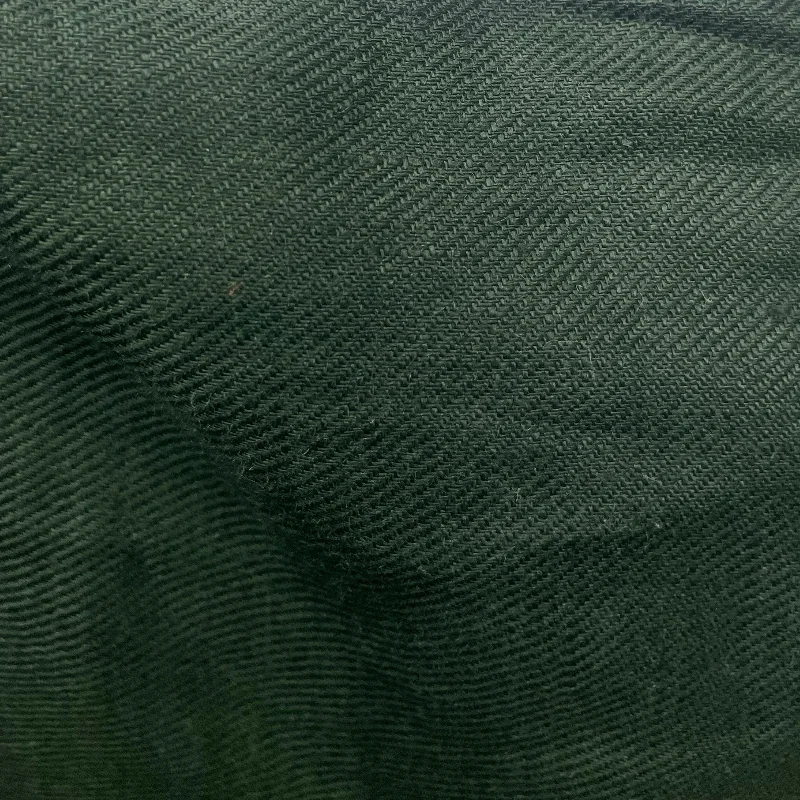Linum Home Textiles - Dark Green Twill Fabric 100%Pure Flax