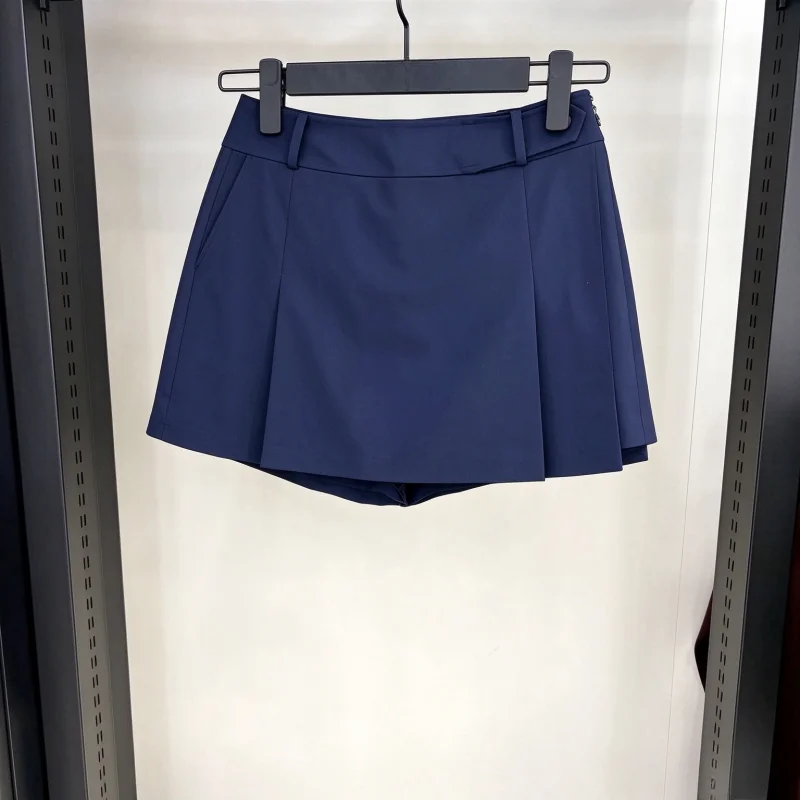 Clearance Sale-Ladies Elastic Quick Dry Golf Skort Women Versatile Athletic Skirt Outdoor Golf Wear Skort with Liner Shorts