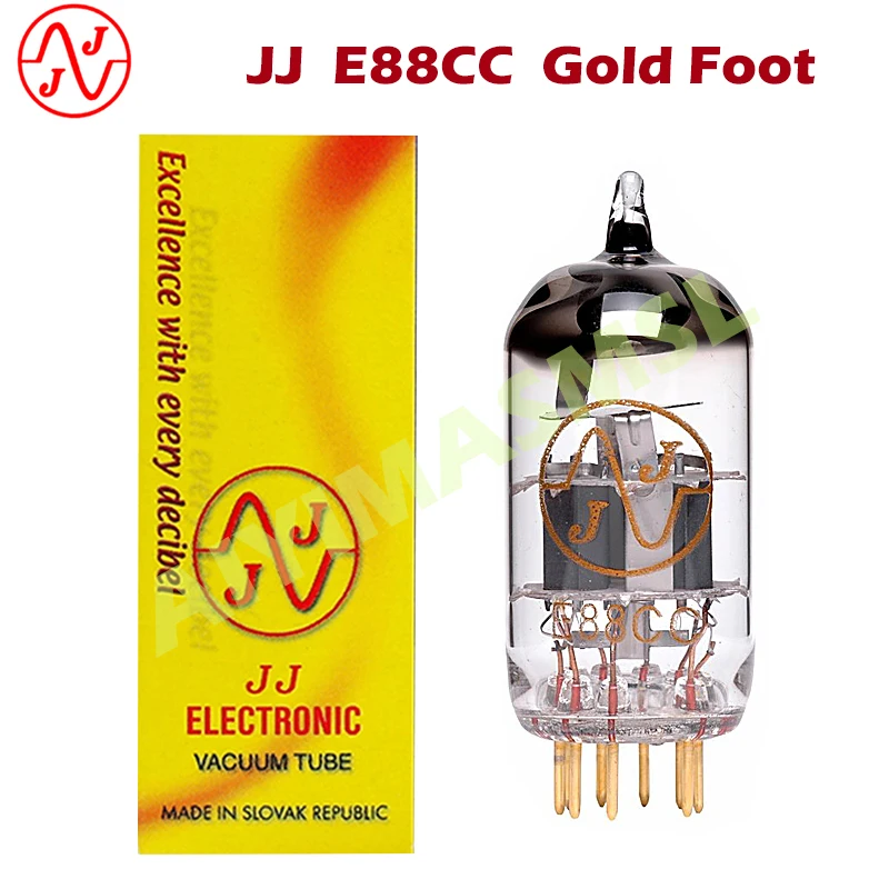 

JJ E88CC Vacuum Tube Replace ECC88 6922 6DJ8 6N11 Electron Tube Golden feet HIFI Audio Valve Amplifier Factory Test And Match