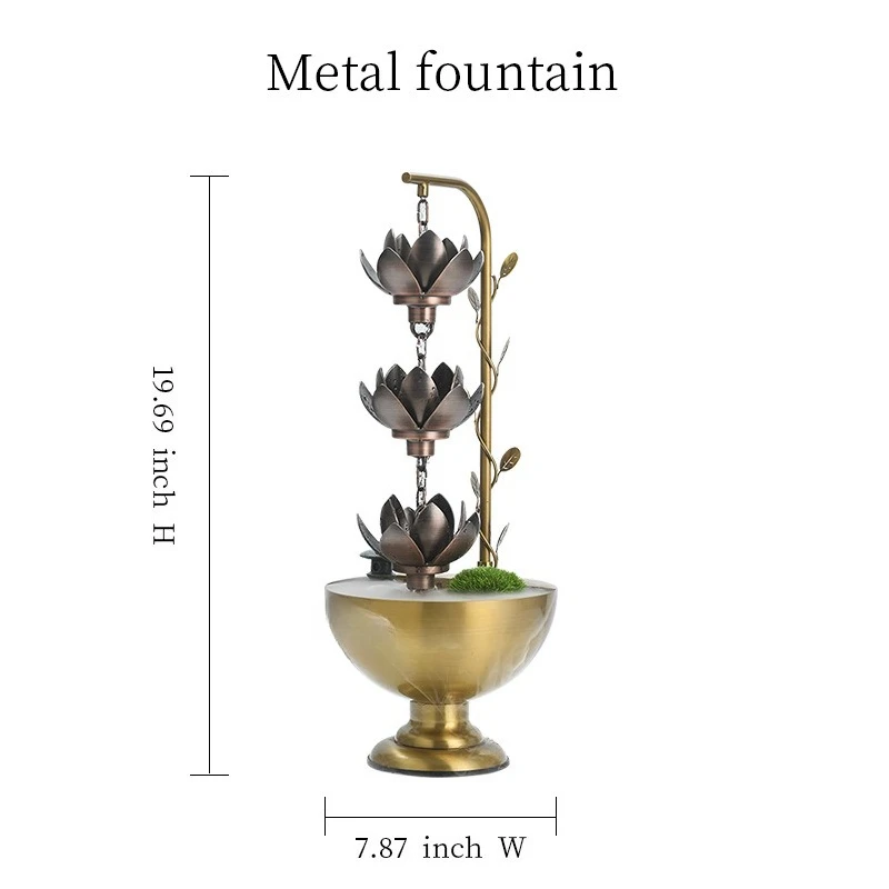 Rain chain ornament, tabletop ornament rain chain, fountain decoration c