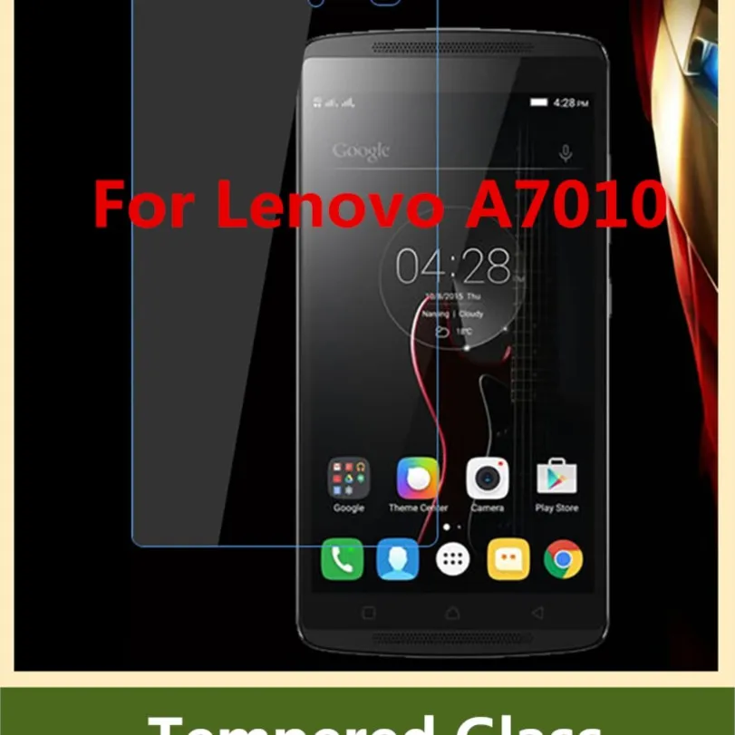 0.26mm para lenovo a7010/x3 lite/k4 nota vidro temperado 100% original protetor de tela de alta qualidade para lenovo a7010 telefone móvel