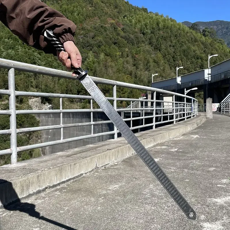 Imagem -02 - Régua de Autodefesa Montada no Carro Ensino de Ferramenta Portátil Multifuncional ao ar Livre Novo 2024 Aço Inoxidável