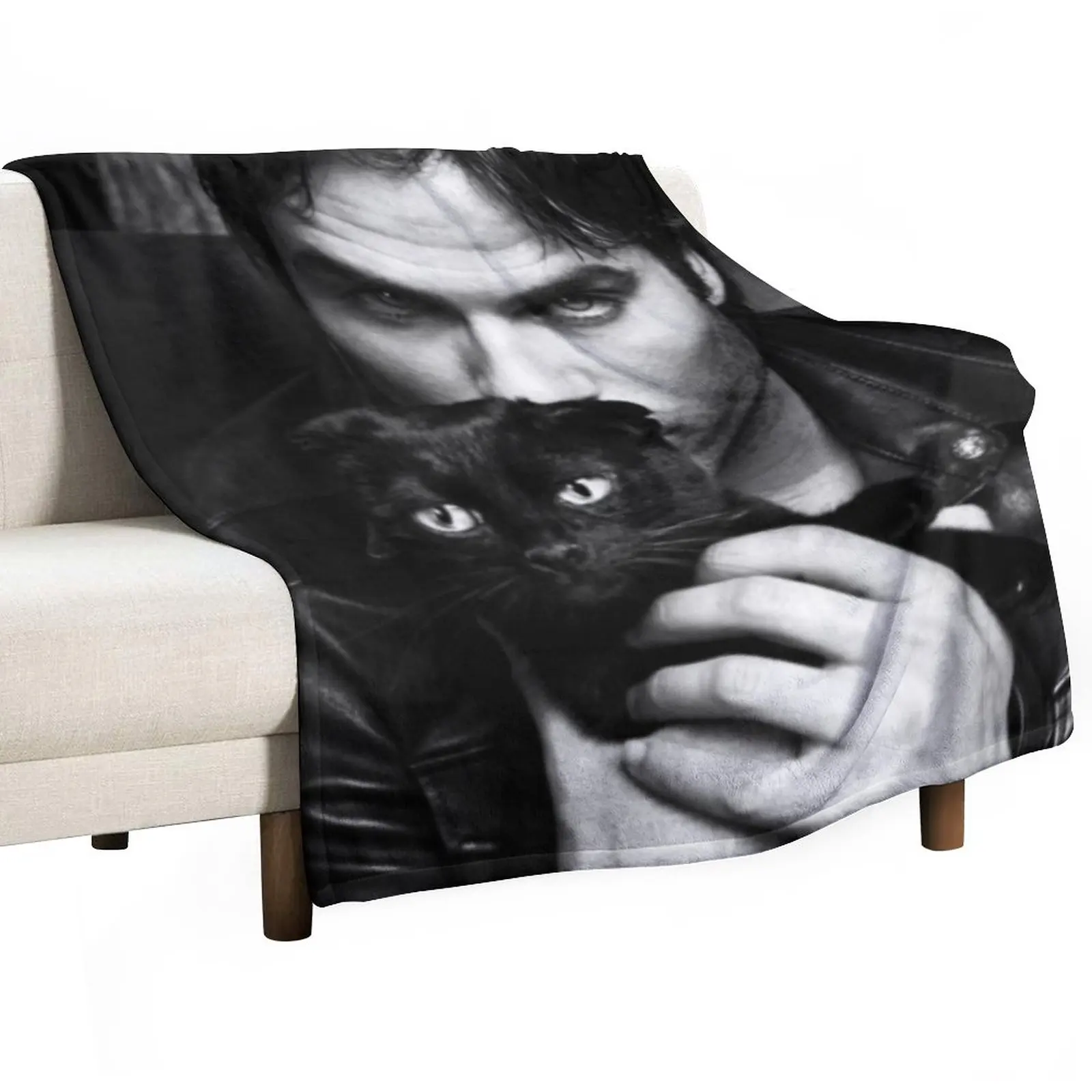 

Ian somerhalder Throw Blanket Personalized Gift Flannels Blankets