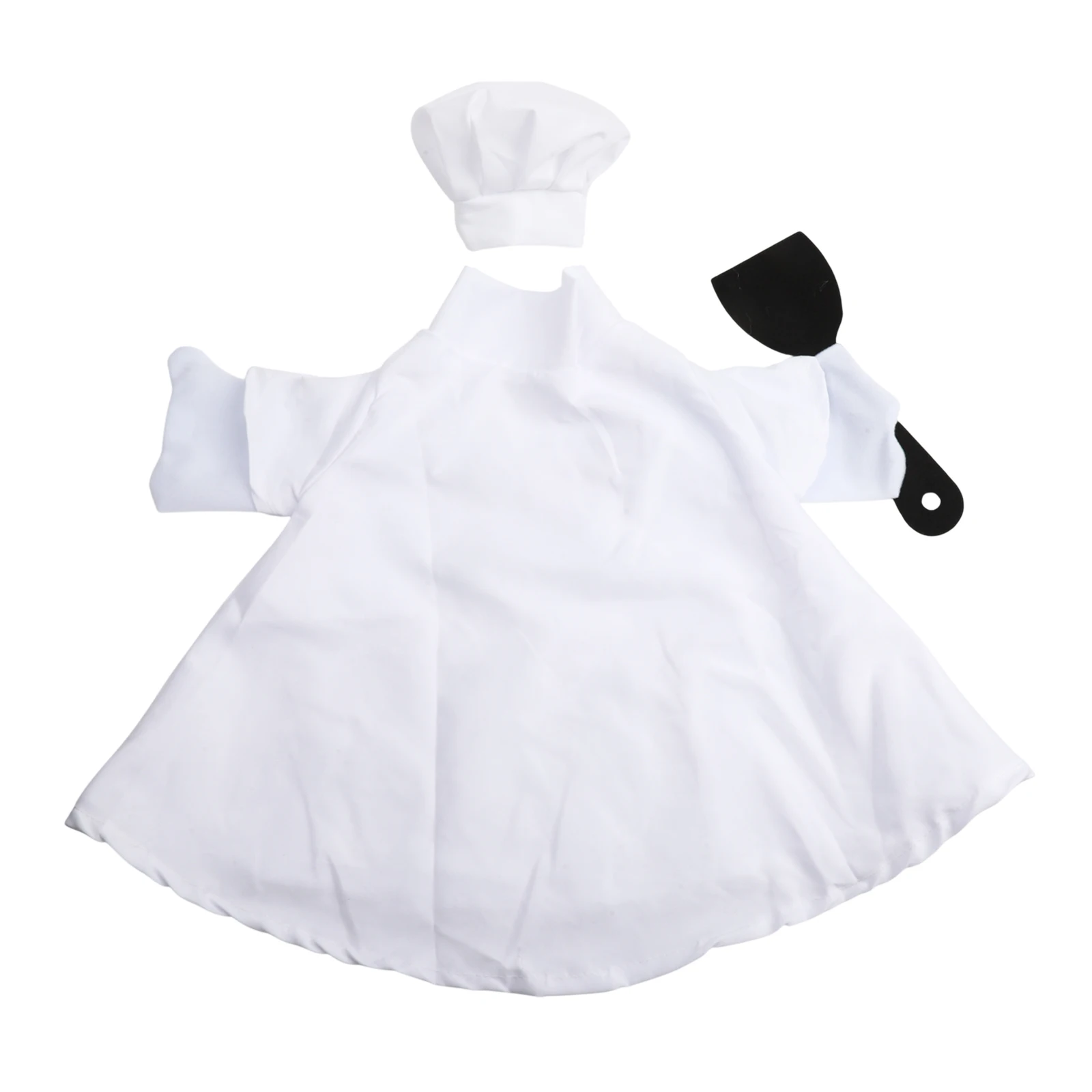 23 Inch Goose Statue Outfit in Chef Style Includes Fabric Clothing and Hat for Garden or Yard Display and Seasonal Use