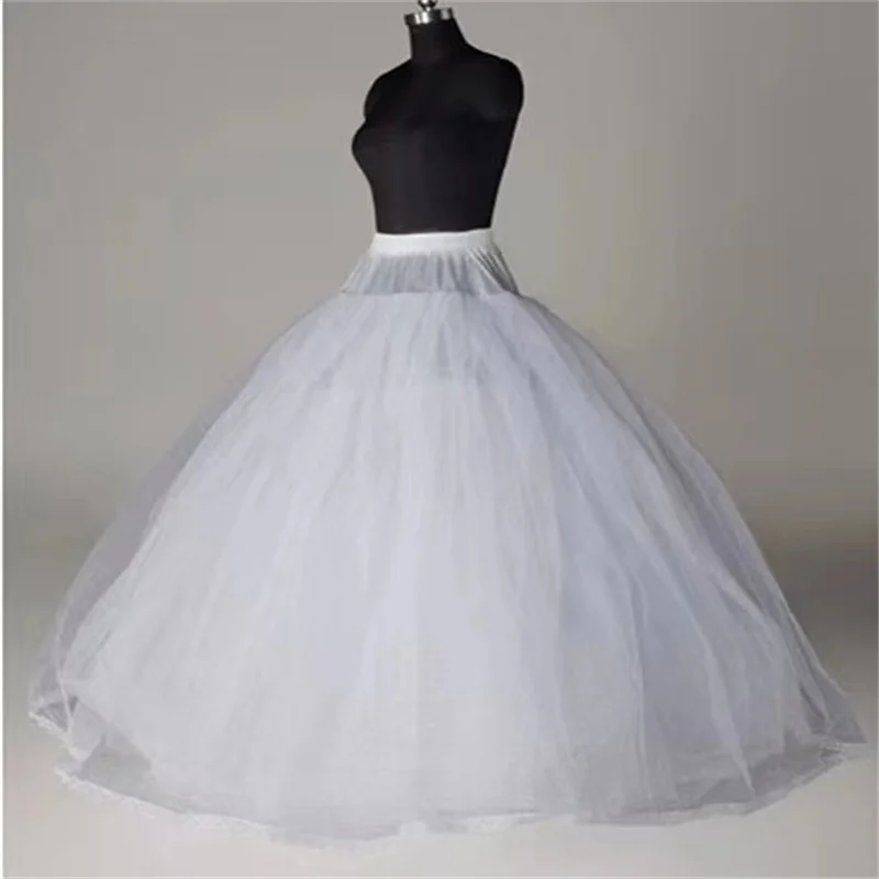 8-ply hard yarn super boneless skirt support wedding dress underskirt super large lace seamless poncho skirt cos base skirt