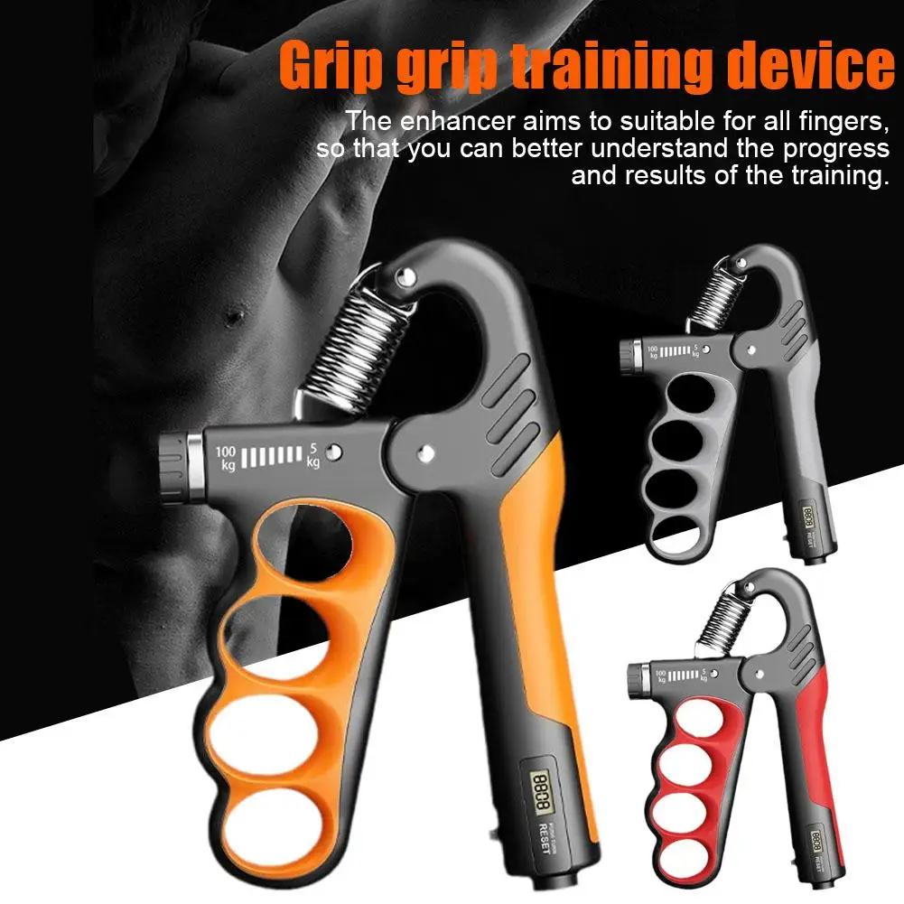 

5-100kg Adjustable Hand Grip Strengthener Hand Grip Trainer With Counter Wrist Forearm And Hand Exerciser For Muscle Buildi U8R4