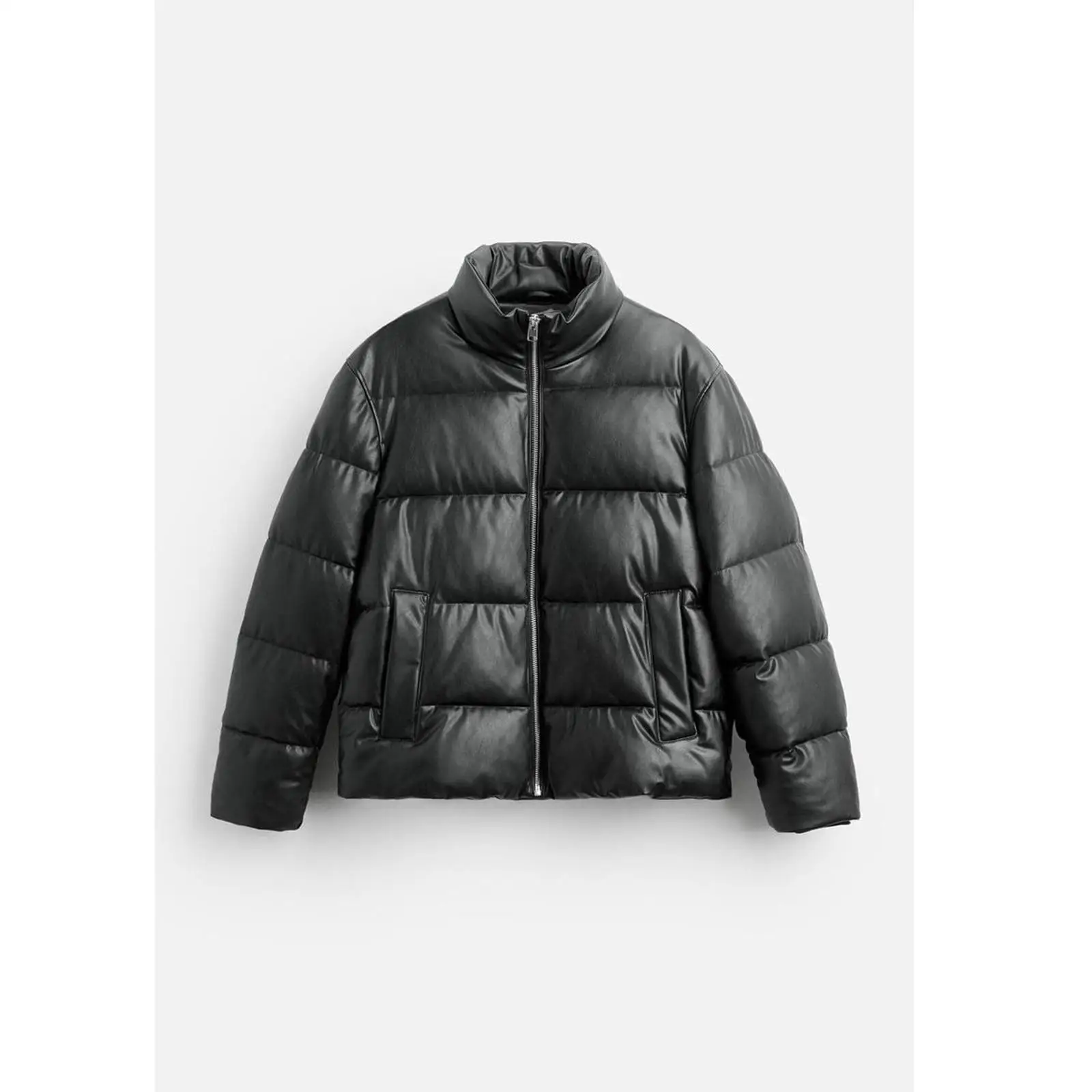 Nieuwe herfst winter heren kunstleer katoen jaet opstaande kraag broodjas 82833 casual jeugdige sle thi lange Sve Zi...