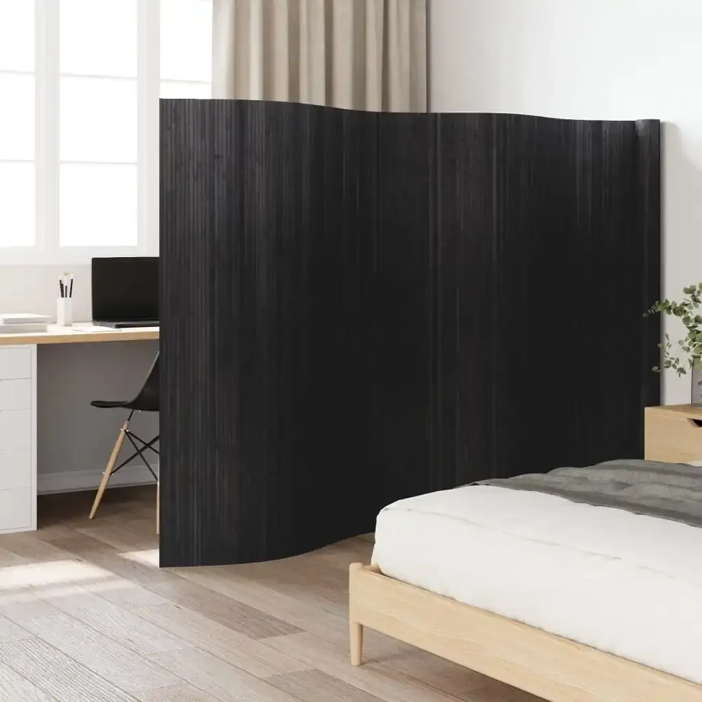 Vidaxl Grey Room Divider 165X600 Cm Bamboo Privacy Screen,Blackout Screen,Interior Decoration