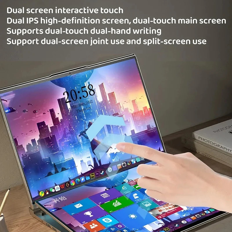 Tablets 16Inch Dual Screen Intel Core I7-1260P/I5-12450H 64Gb Ddr4 4Tb Ssd 4.7Ghz Hd Camera 12 Cores 16 Threads Hdmi Notebook