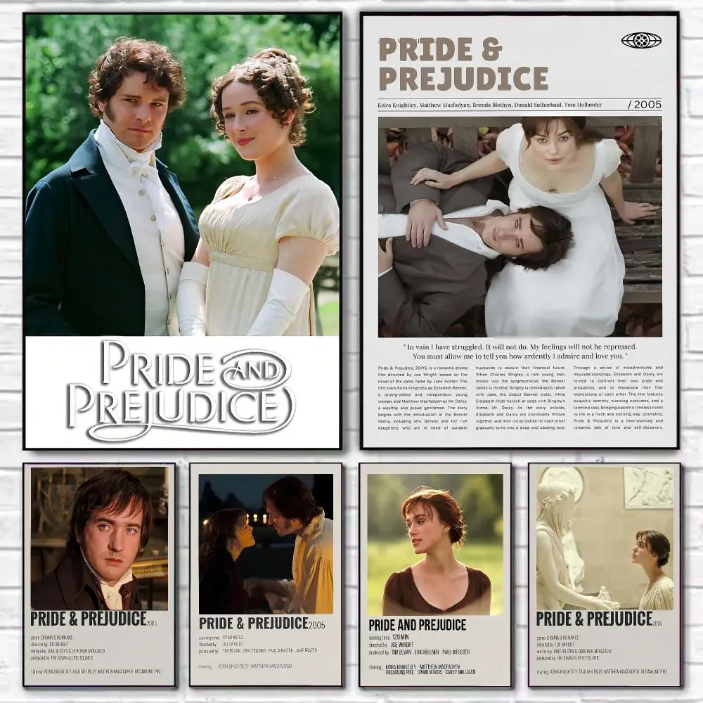 Pride And Prejudice Retro TV Movie Poster HD Decorative Wall Art for Living Room Bedroom Café Stylish Home Décor Gift