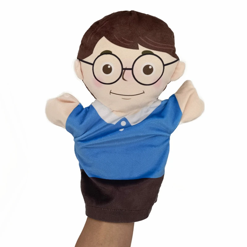 ครอบครัวหวานยัดไส้ของเล่นตุ๊กตาพ่อแม่พี่ชายน้องสาวคอสเพลย์ตุ๊กตาPlushของเล่นเพื่อการศึกษาKawaiiหุ่นนิ้วมือมือ