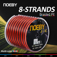 NOEBY-Braided Fishing Line, PE, X8 Strand, Super Tension, Wear Resistance, Smooth, Multifilament Color, 1-132LB, 1000m