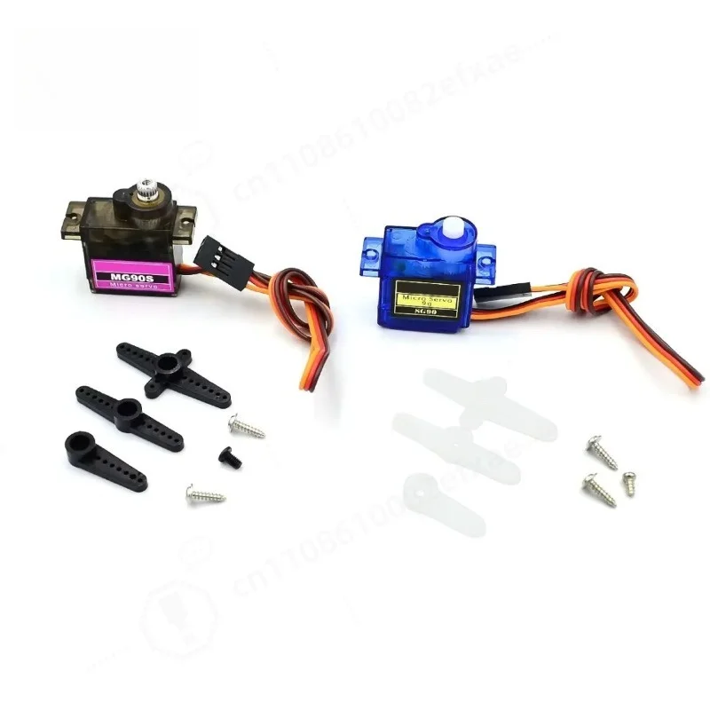 9g Mini Servo SG90 MG90S Servo Motor, 180° 360° Rotation Servo Actuator for 450 Helicopter, Robot Car DIY Project