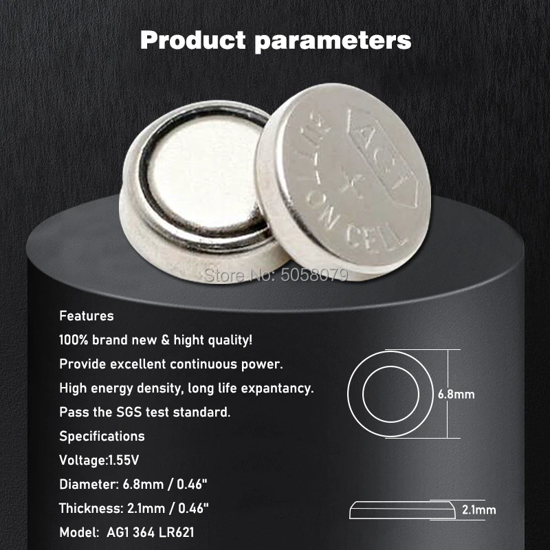 20 قطعة AG1 AG 1 ساعة ساعة بطارية Pilas LR621 LR 621 LR621W SR621SW SR621 1.55 فولت زر عملة خلية بطاريات
