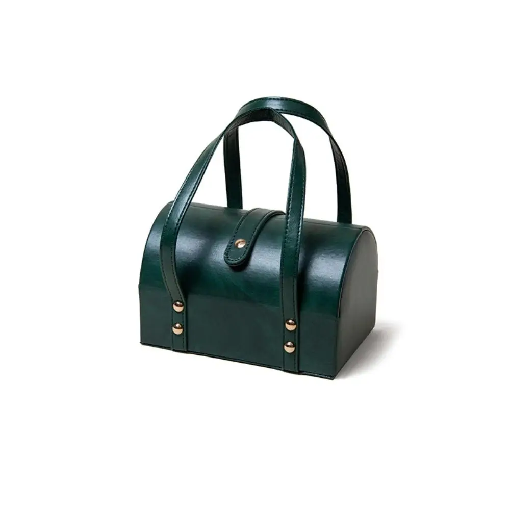 7 مواضع سوار صندوق عرض بولي Leather الجلود الغبار سوار حقيبة التخزين المنظم الإسورة حامل سوار حمل