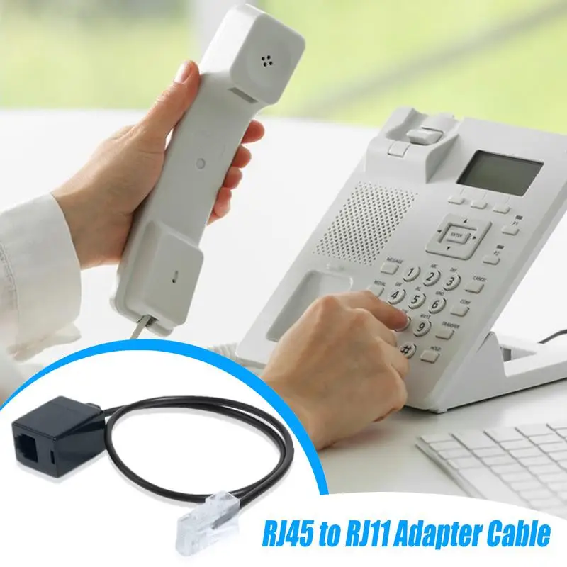 Networking RJ45 To RJ11 Converter Cable, Internet To Telephone Adapter,RJ45 to RJ11 Converter Adapter Cable 35cm