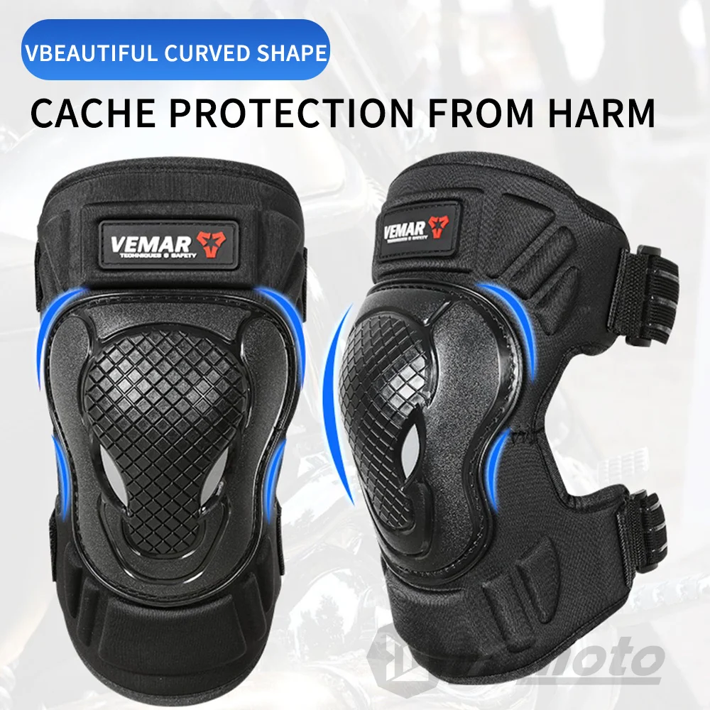 VEMAR Motocross Knee Pads Professional Anti-fall Knee Pads Cache Protection From Harm Breathable Cycling Riding Leg Guard Moto