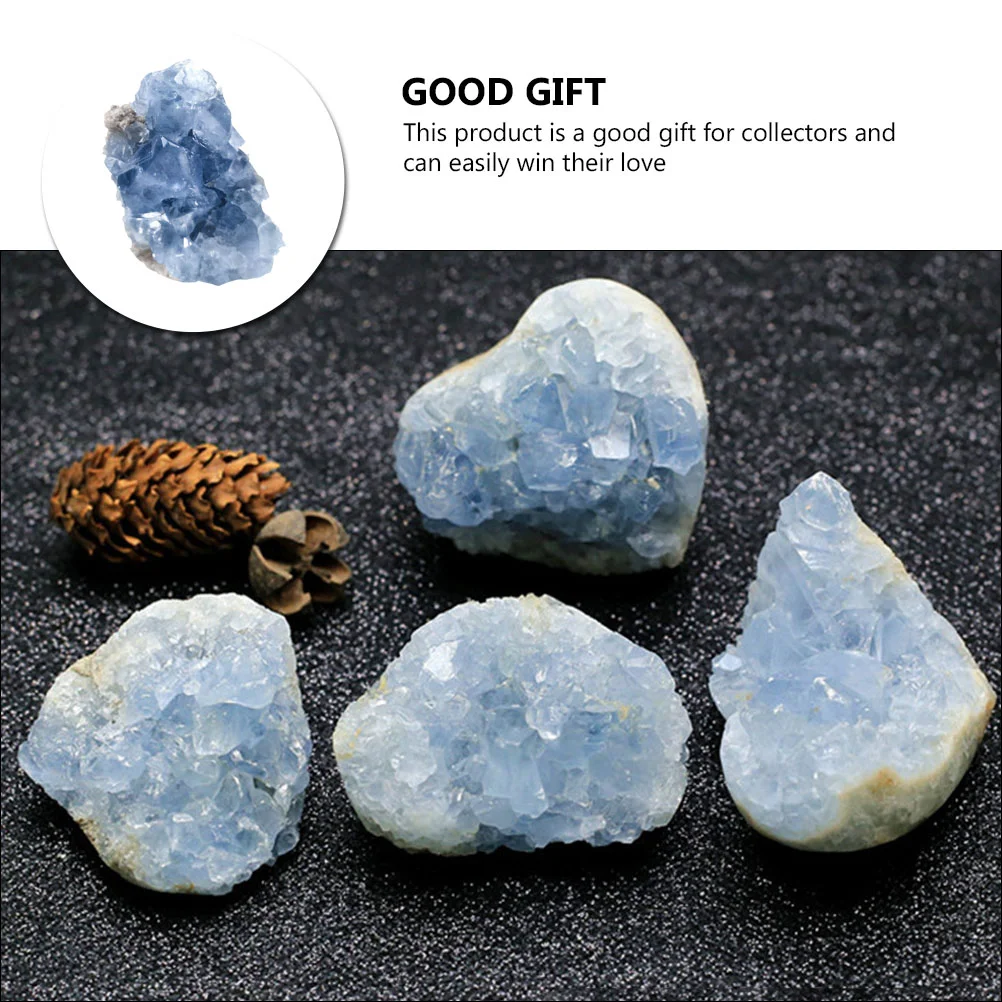 Lapis Ornaments Tabletop Decor Stone Decorations Creative Teaching Samples Beautiful Celestite Desktop Adornment