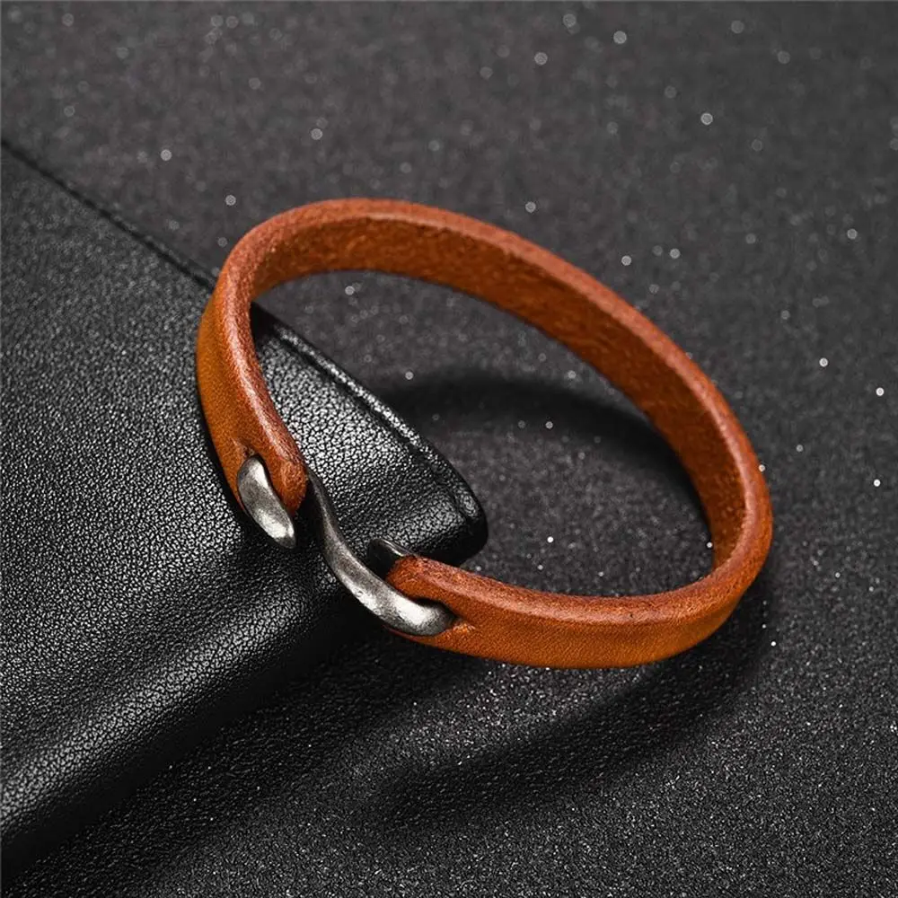 Colors Fashion Classic Friendship Jewelry Simple Gift For Men Women Boyfriend Leather Hook Bracelet Bangles Wristband Bracelets