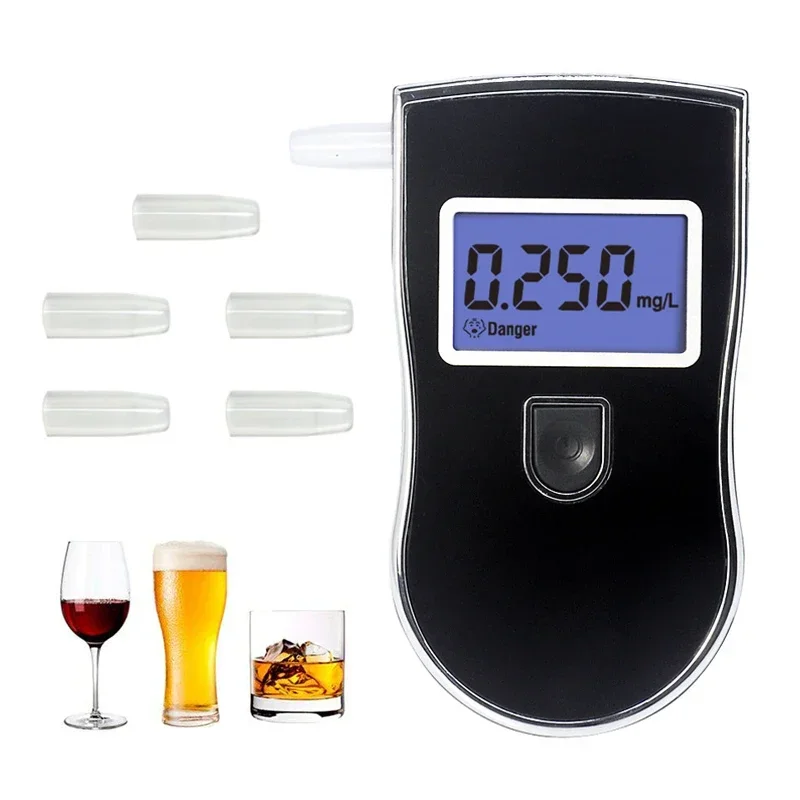 

Car Breathalyzer Portable Alcohol Breath Alcohol Tester Meter Wine Alcohol Test Blowing Drunk Driving Tester